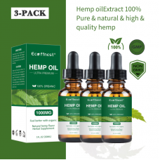 （3-pack）Natural Hemp Oil Organic CBD  for Pain Relief Sleep Aid Anti Stress 30ml Hemp Oil 1000/5000mg Contains CBD Hemp Extract Drops HO-002