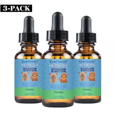 （3-pack）Hemp Essential Oil for Dogs Natural Herbs of Pet Care Oil Anxiety Relief Pain Joint hip Strengtheens immunity HOFD-001