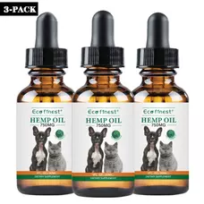 3-pack）30ml 5000MG Pet Hemp Essential Oil for Dogs Natural Herbs of Pet Care Oil Anxiety Relief Pain Joint hip Strengtheens immunity Natural Herbs of Pet Care Oil HOFD-002